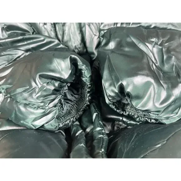 NWT Levis Women's XS Shiny Green Pillow Bubble Puffer Jacket